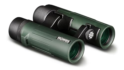 KONUS | SUPREME-2 10x26 Binocolo Impermeabile Robusto da Caccia con Ponte Aperto, Zoom 10x26