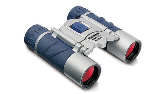 KONUS EXPLO 8X21 Binocolo in gomma argento azzurro, militare caccia montagna