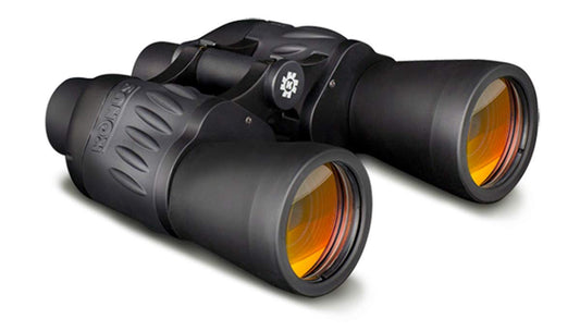 KONUS | SPORTY 7x50 Binocolo Gommato Nero con Ottiche Rivestite in Rubino, Messa a Fuoco Costante, con Zoom 7x50