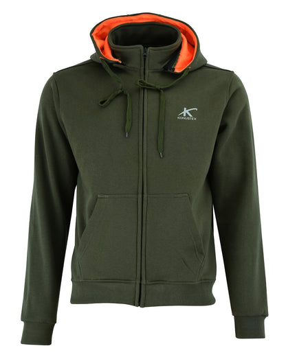 KONUSTEX - Felpa KONUSTEX LYSEO verde con cappuccio e rinforzi #359 - Caccia Outdoor Ciclismo Fitness, Maglie - OnTheRoad.shop