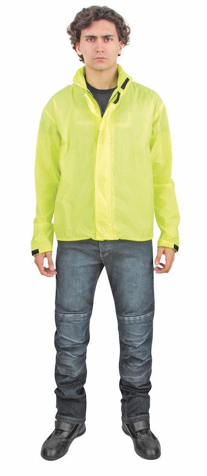 Giacca moto OJ COMPACT TOP FLUO impermeabile ultralight - OnTheRoad.shop - OJ